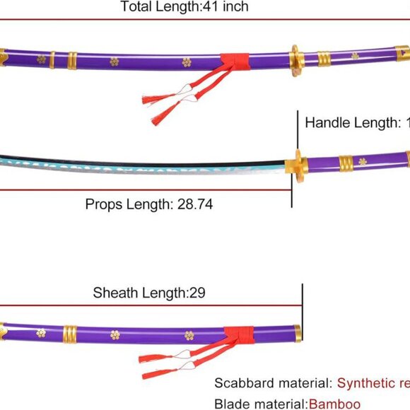 Anime Sword with One Display Stand, 41 Inch (New) - Picture 2 of 3